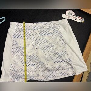 womens golf tennis  skirt skort white Grand slam New Large